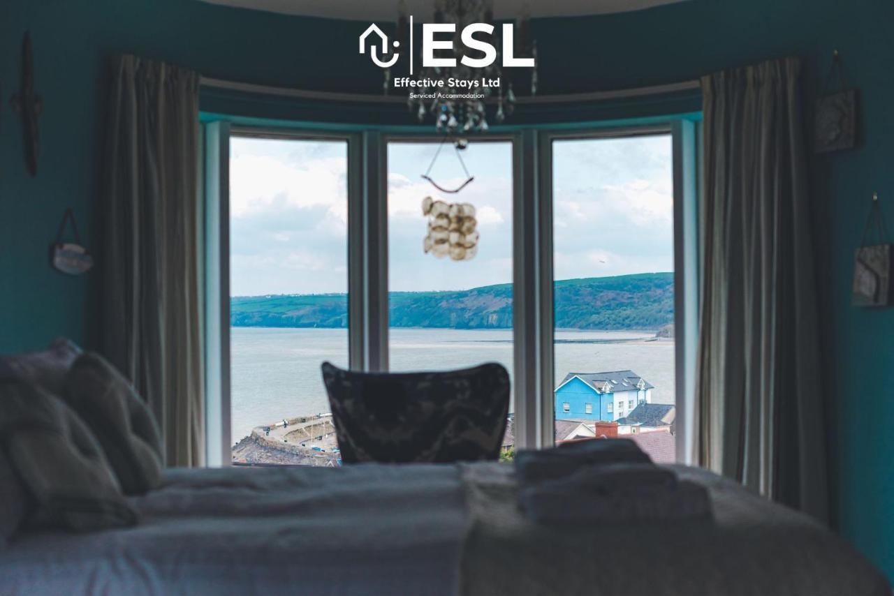 Beautiful En Suite 5 Bedroom Home With Sea Views New Quay  Kültér fotó