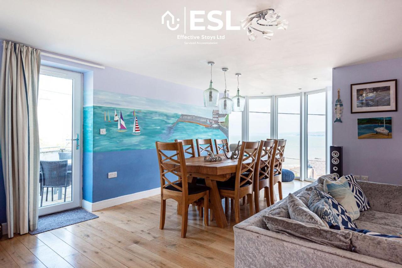 Beautiful En Suite 5 Bedroom Home With Sea Views New Quay  Kültér fotó
