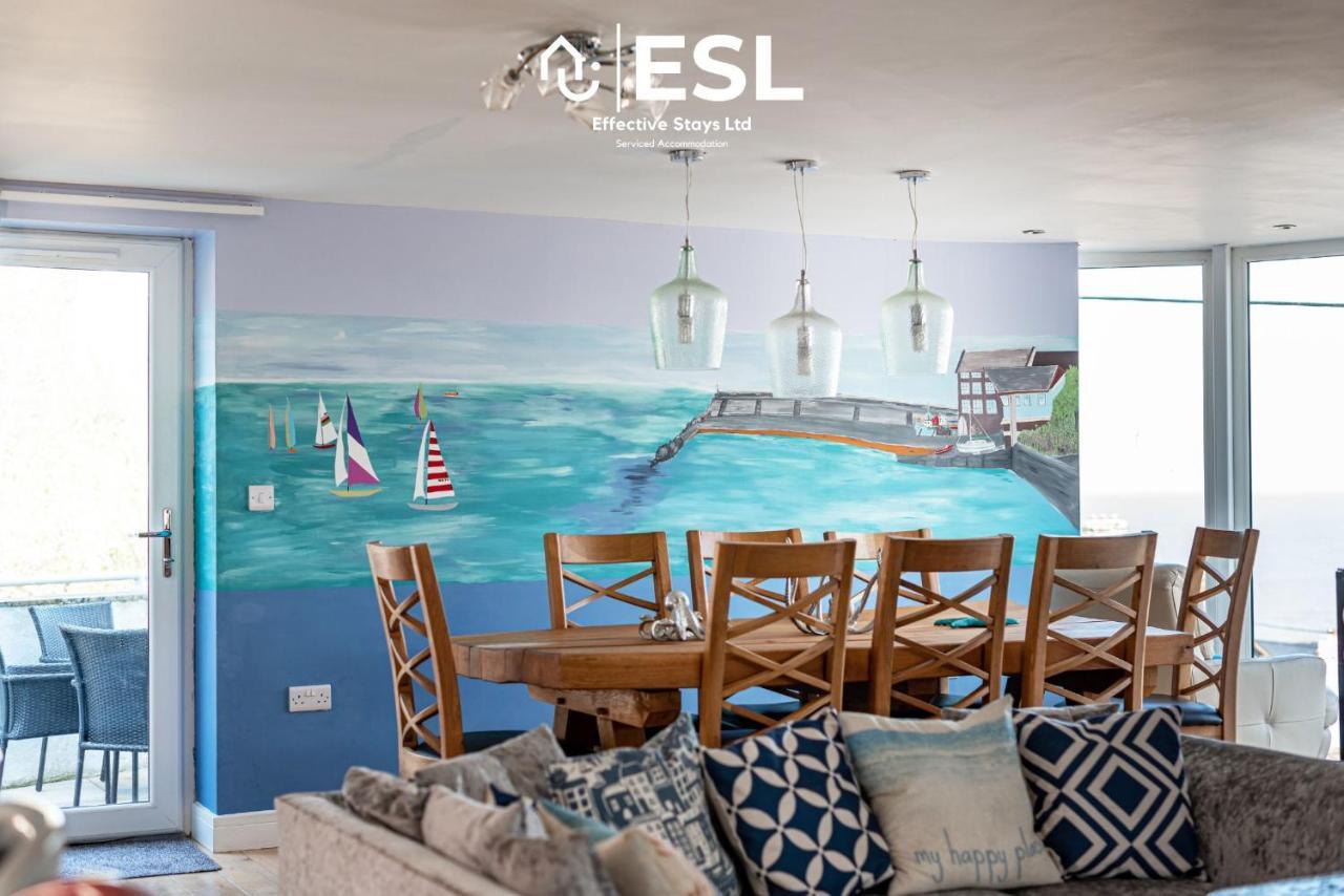Beautiful En Suite 5 Bedroom Home With Sea Views New Quay  Kültér fotó